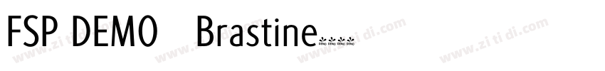 FSP DEMO   Brastine字体转换